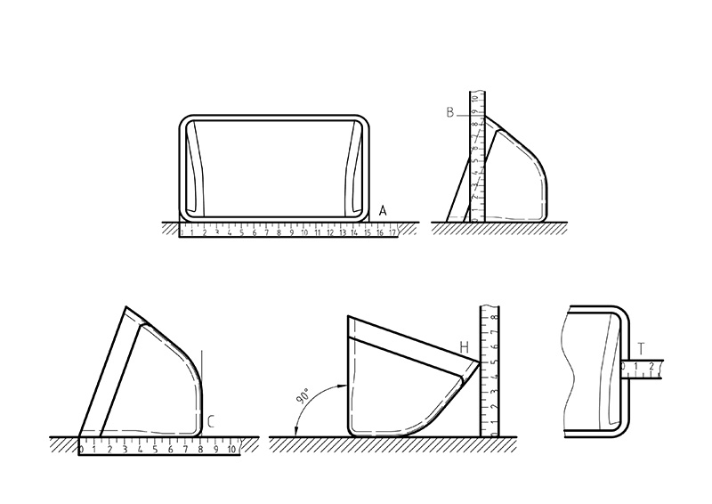 正確的測(cè)量畚斗的方法